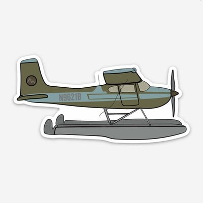 WH1CD- Alaskan Airplane Cessna Sticker