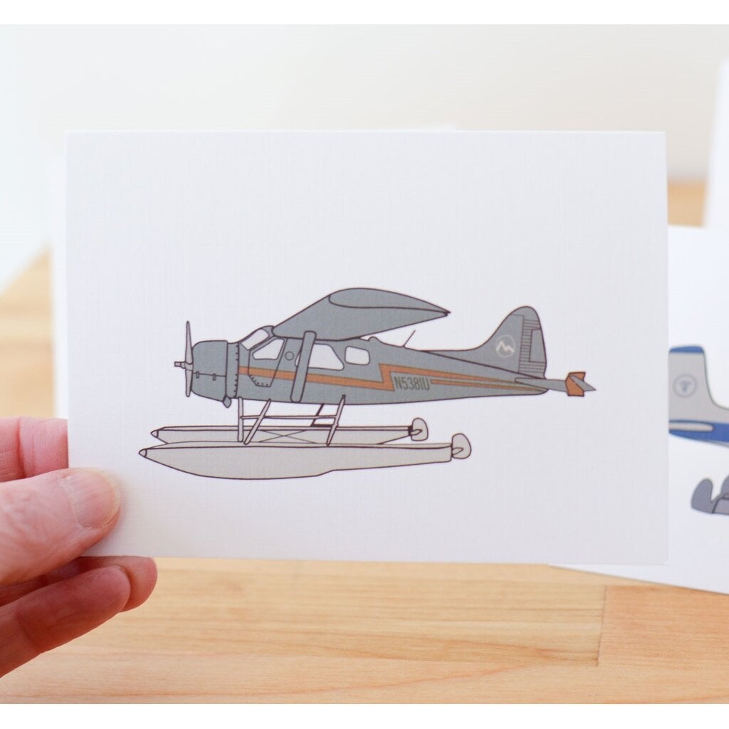 WH1CD- Alaskan Airplanes Notecard Set