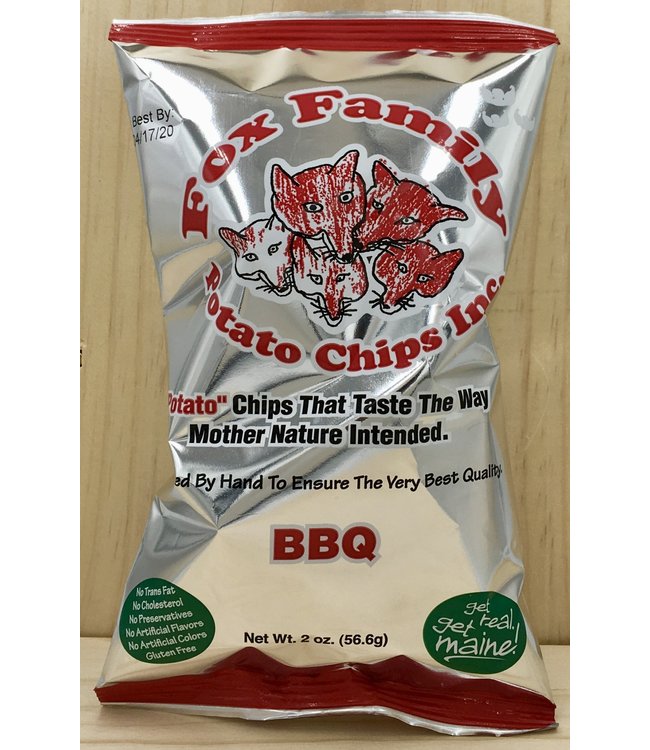 Fox Family BBQ chips 1.8oz bag