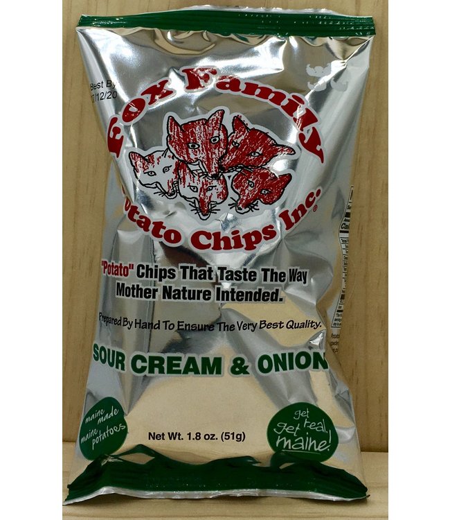 Fox Family Sour Cream & Onion chips 1.8oz bag