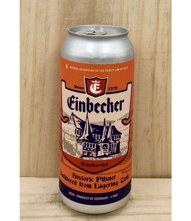 Einbecker Historic Brauherren unfiltered Pilsner 16oz can 4pk