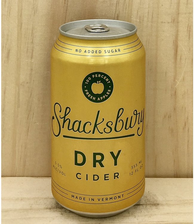 Shacksbury Classic Dry Craft Cider 12oz can 4pk