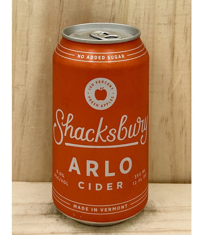 Shacksbury Arlo Cider 12oz can 4pk