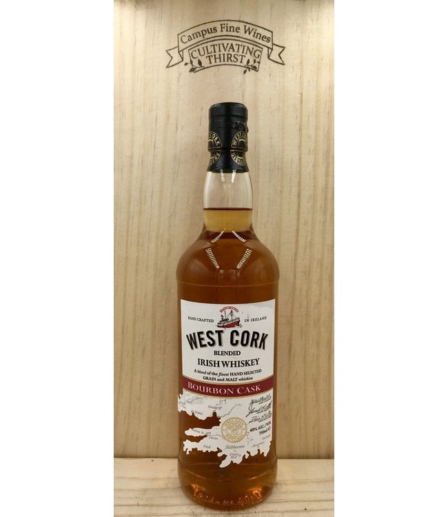 West Cork Bourbon Cask Irish Whiskey 80 proof 750mL