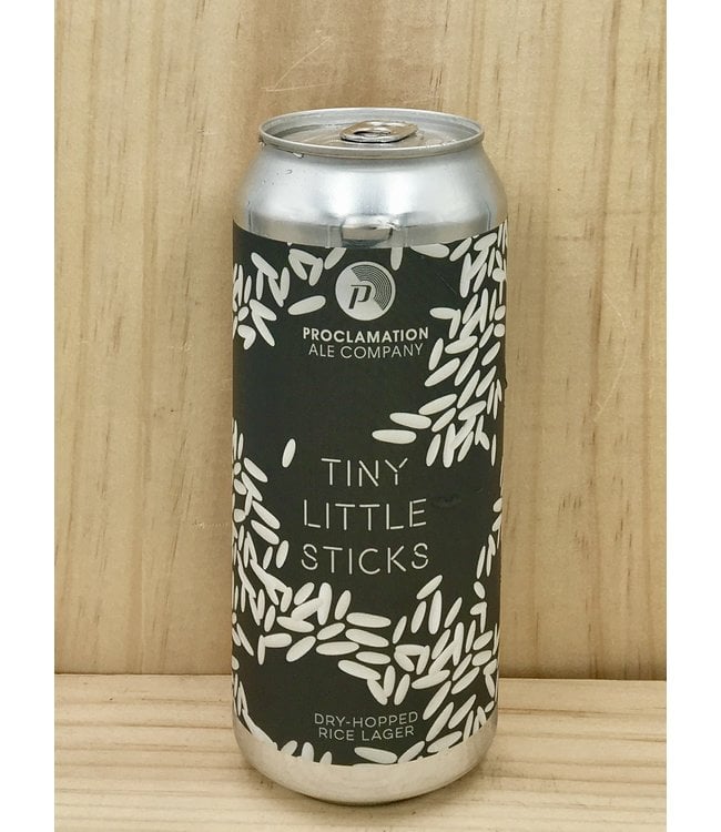 Proclamation Tiny Little Sticks Dry-Hopped Rice Lager 16oz can 4pk