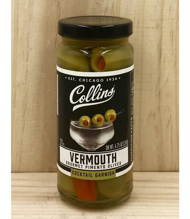 Collins Pimento Cocktail Olives in Vermouth 4.75oz