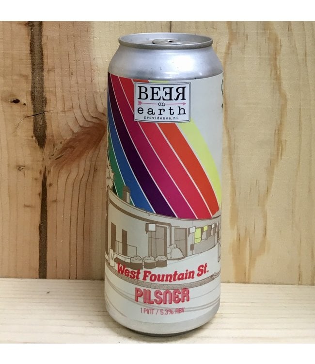 Beer on Earth W. Fountain St. Pilsner 16oz can 4pk