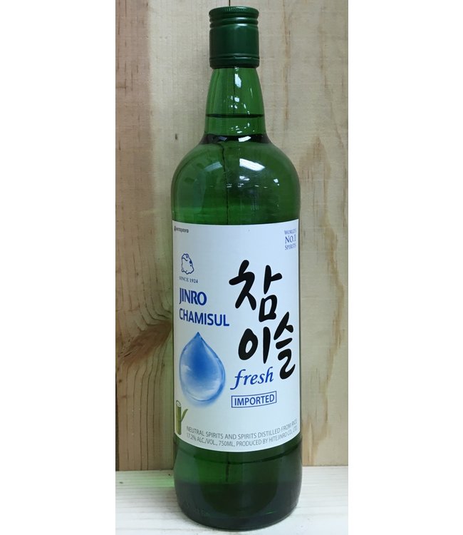 Jinro Chamisul Fresh 750ml bottle