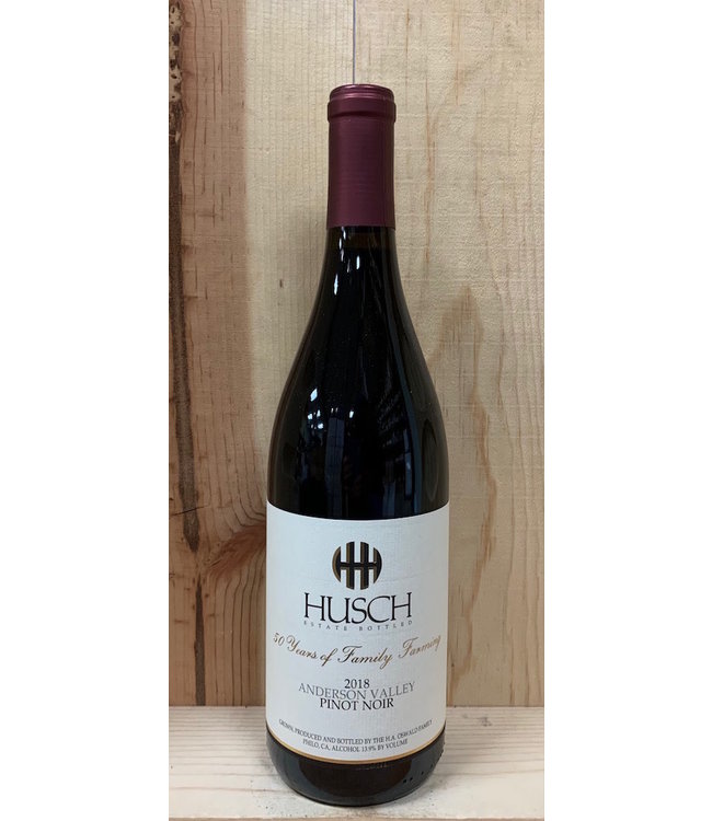 Husch Vineyards Anderson Valley Estate Pinot Noir 2018