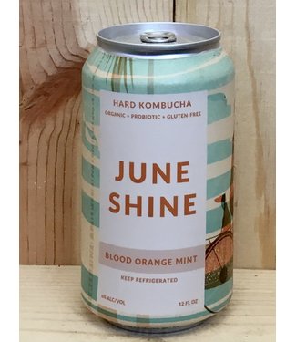 June Shine Blood Orange Mint hard kombucha 12oz can 6pk