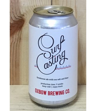 Oxbow Surfcasting wheat beer w/salt & lime 12oz can 6pk