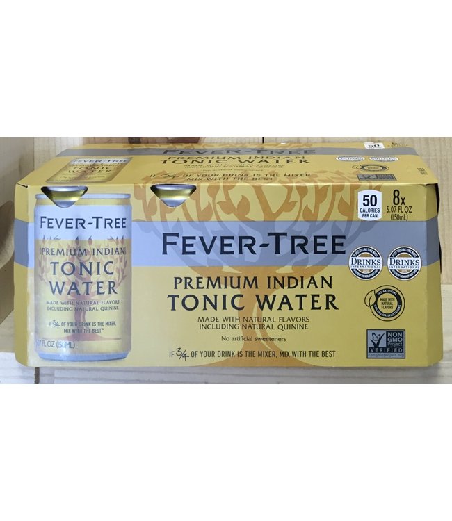 Fever Tree Premium Indian Tonic Water 8pk 150ml Cans