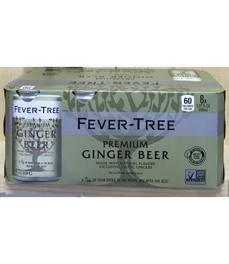 Fever Tree Premium Ginger Beer 8pk 150ml Cans