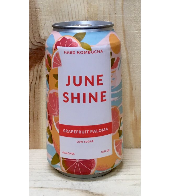 June Shine Grapefruit Paloma hard kombucha 12oz can 6pk - Campus 