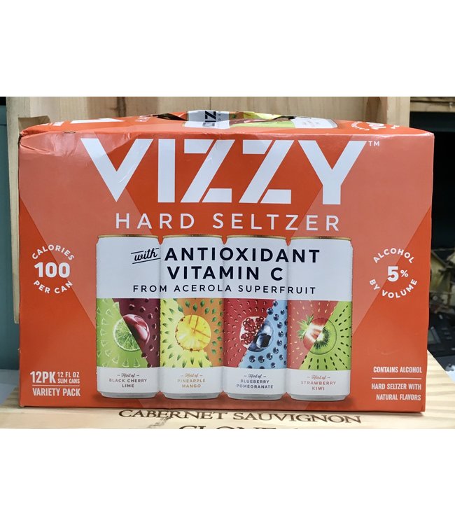 Vizzy Tropical Hard  Seltzer 12oz can variety 12pk