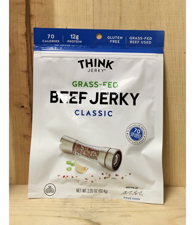 Think Classic Grass Fed Beef Jerky 2.2oz pack