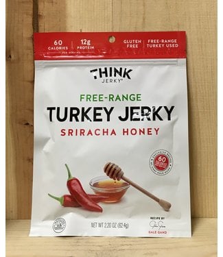 Think Free-Range Turkey Sriracha Honey Jerky 2.2oz pack