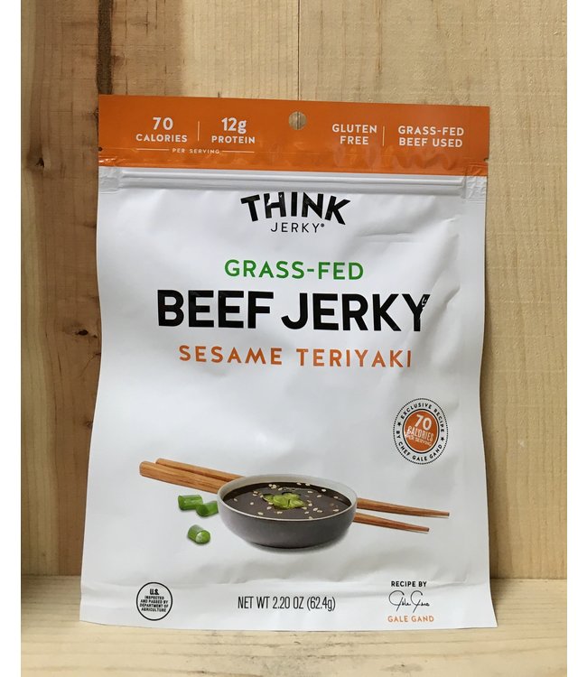 Think Grass-Fed Beef Sesame Teriyaki jerky 2.2oz pack