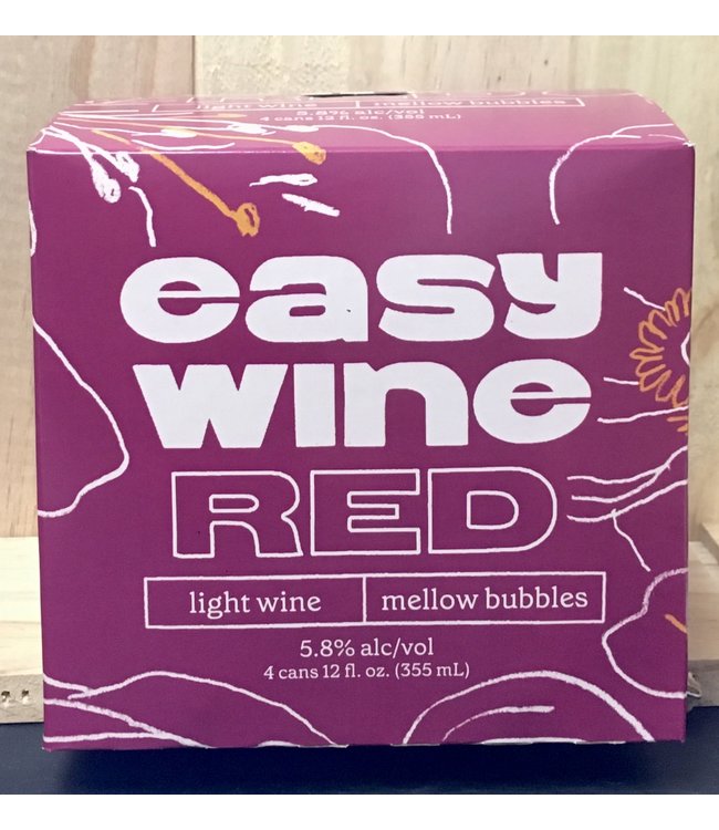 Easy Wine Red 12oz can 4pk