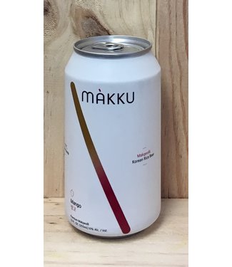 Makku Mango unfiltered Korean rice beer 12oz can 4pk