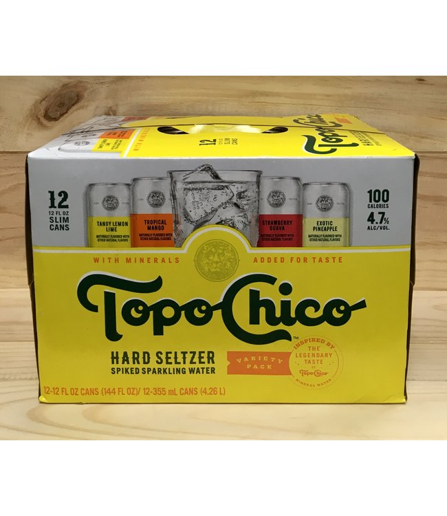 Topo -Chico Hard Seltzer 12oz can variety 12pk
