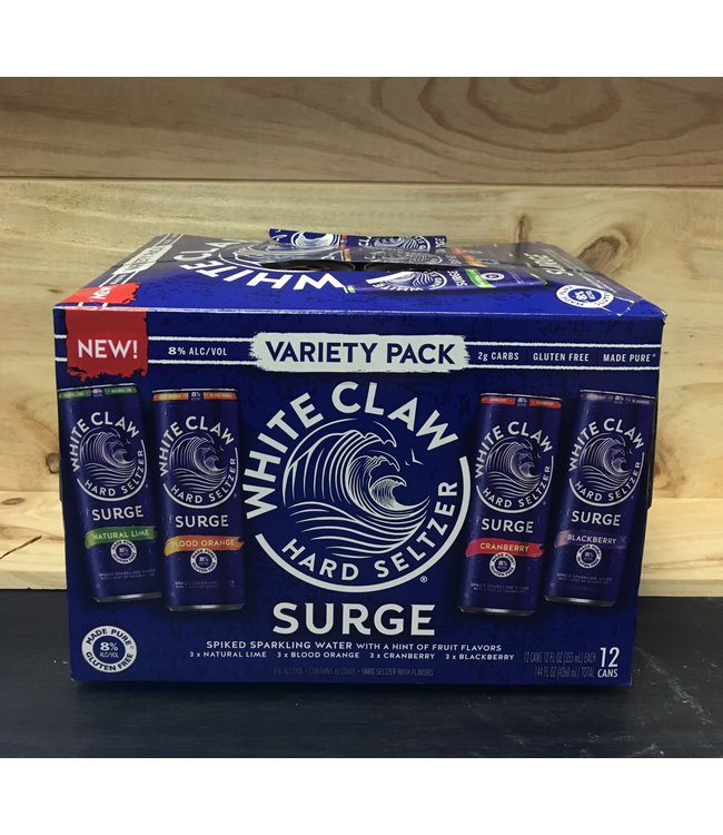 White Claw Surge 12oz can variety 12pk