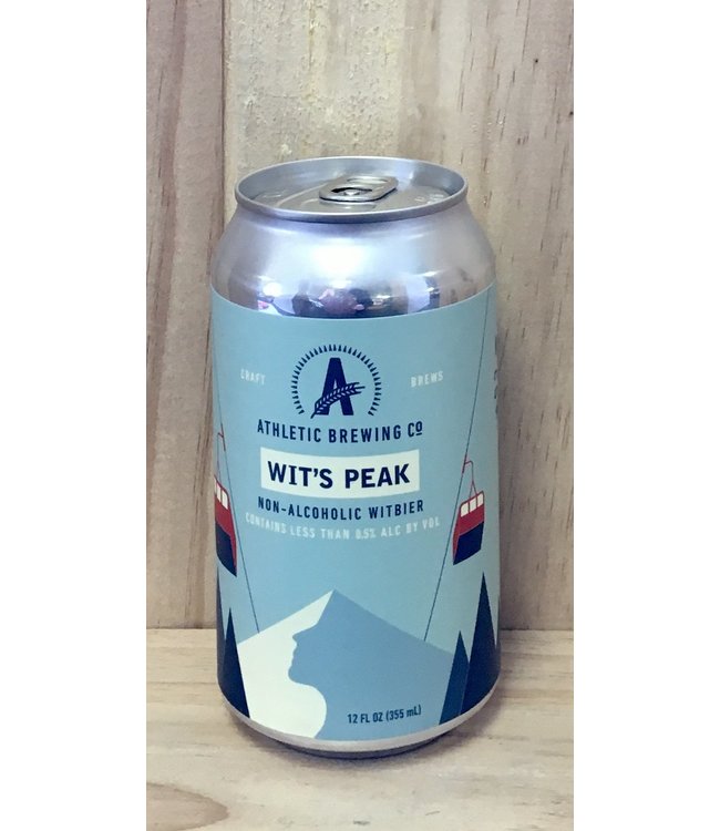Athletic Wit's Peak NA witbier 12oz can 6pk