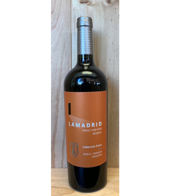 Lamadrid Single Vineyard Reserva Cabernet Franc  2018