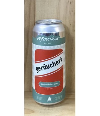 Moniker Geräuchert Smoked Helles Lager 16oz can 4pk