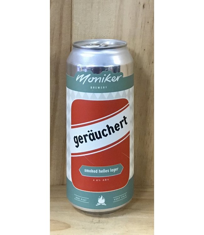 Moniker Geräuchert Smoked Helles Lager 16oz can 4pk