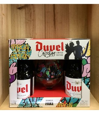 Duvel Golden Ale 11.2oz bottle gift 4pk w/glass