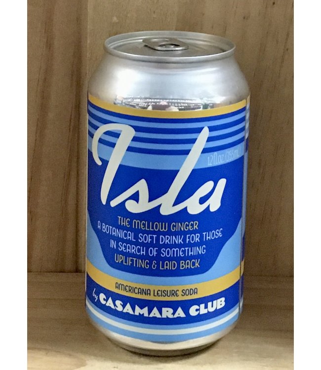 Casamara Club Isla The Mellow Ginger soda 12oz can 4pk