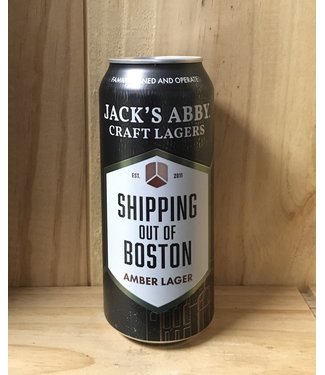 Jack's Abby Shipping out of Boston amber lager 16oz can 4pk