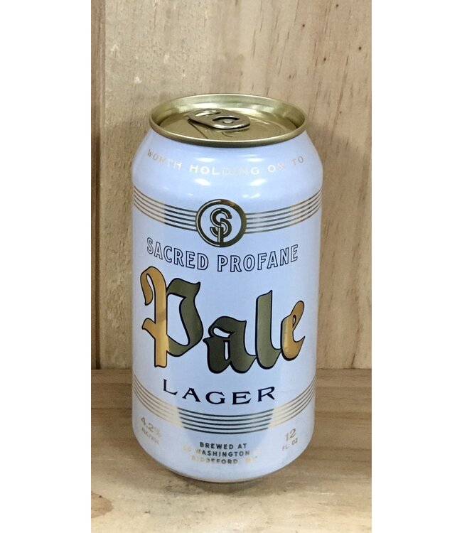 Sacred Profane Pale Lager 12oz can 12pk