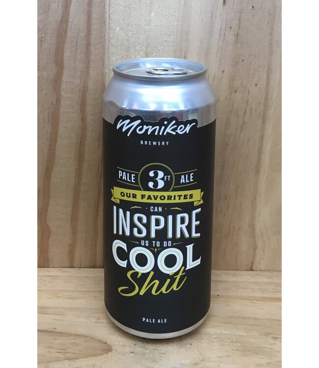 Moniker 3ft Pale Ale 16oz can 4pk