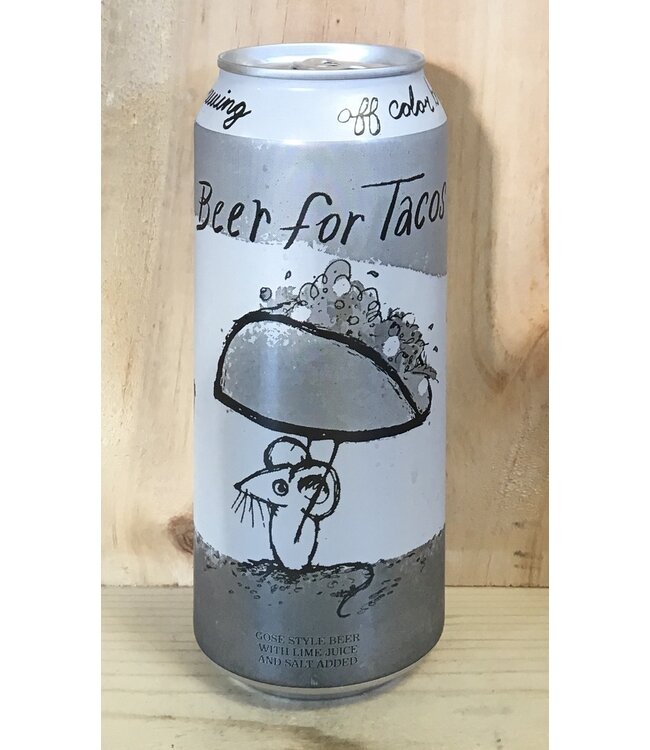 Off Color Beer for Tacos Gose w/lime and salt 16oz can 4pk
