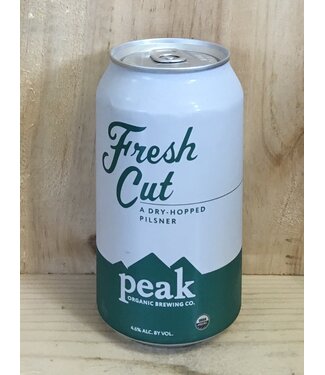 Peak Organic Fresh Cut dry-hopped Pilsner 12oz can 12pk