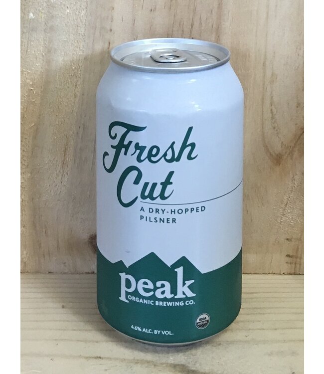 Peak Organic Fresh Cut dry-hopped Pilsner 12oz can 12pk