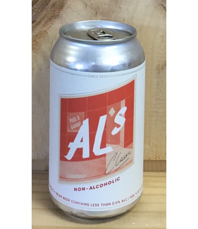 Al's Non-Alcoholic Classic Light Lager 12oz can 6pk