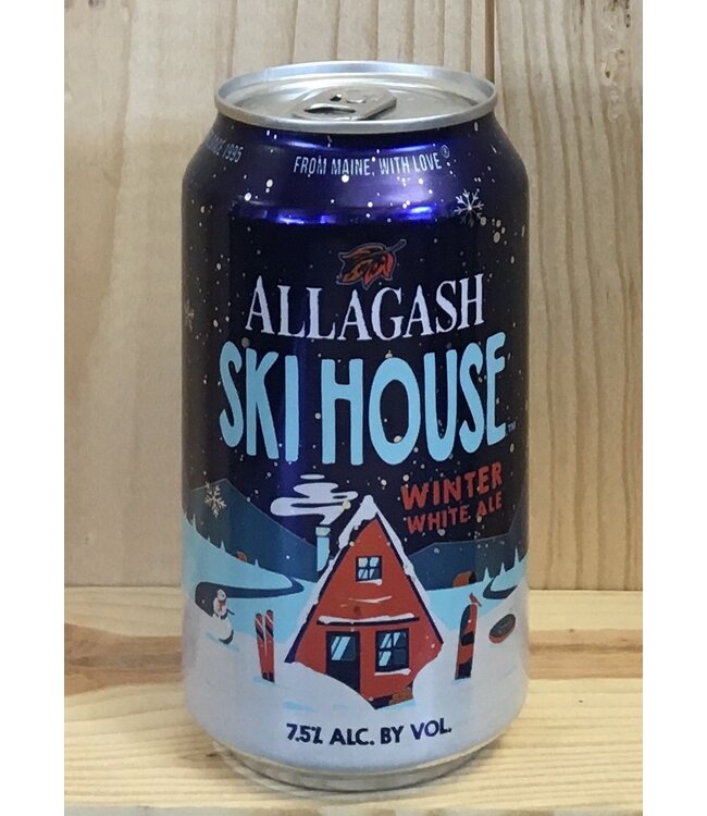 Allagash Ski House Winter White ale 12oz can 12pk