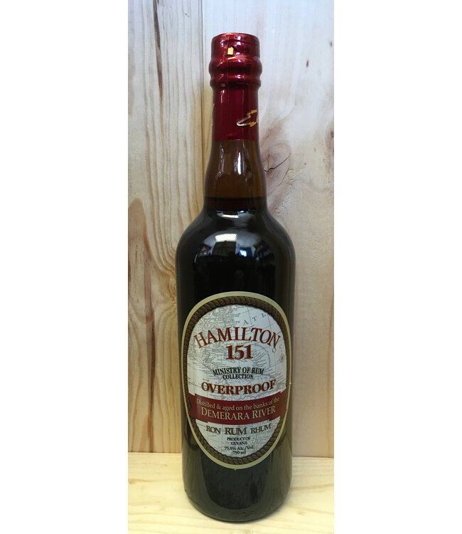 Hamilton Demerera Overproof 151 Rum 750ml