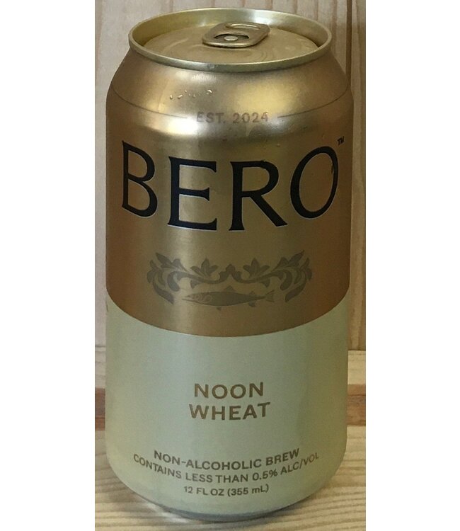Bero Non-Alcoholic Noon Wheat 12oz can 6pk