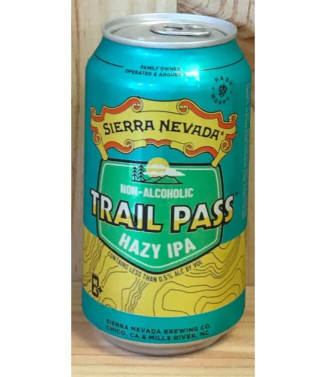 Sierra Trail Pass Non-Alcoholic Hazy IPA  12oz can 6pk