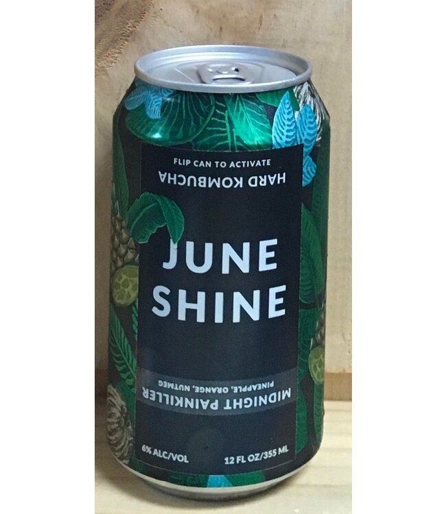 June Shine Midnight Painkiller Hard Kombucha 12oz can 4pk