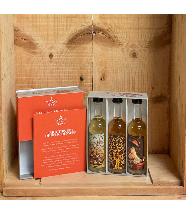 Compass Box Signature Gift Pack (3 50mLs)  Peat Monster / Spice Tree / Spaniard