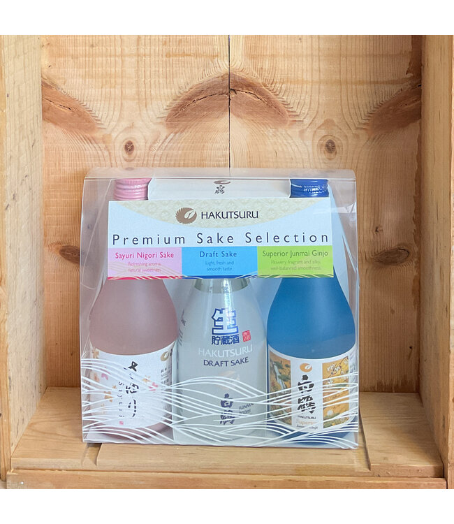 Hakutsuru Premium Sake Selection 330ml bottle 3pk