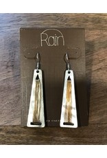 Silver Bar Gold Accent Earring E1304S