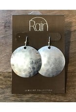 Silver Domed Circle Earring E1806S