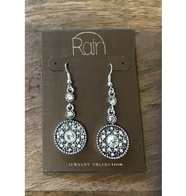 Silver Crystal Drop Earring E2776S