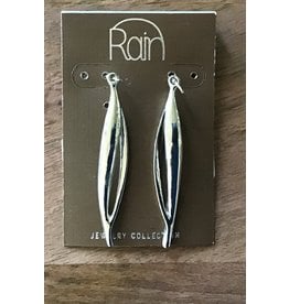Silver Long Leaf Earring E1820S